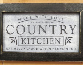  Country  kitchen  sign  Etsy