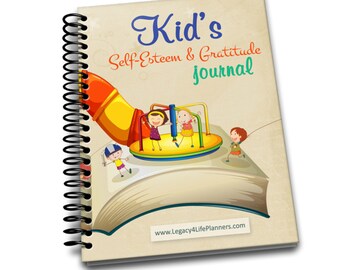 Kid's Self-Esteem & Gratitude Journal | 6.50 x 9| Spiral Bound Notebook | Blank Notebook