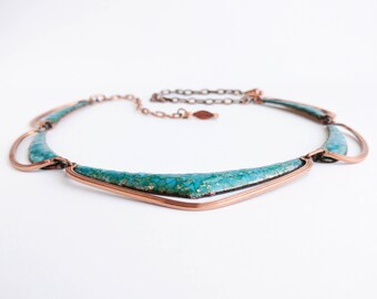 Gorgeous Modernist Matisse Enameled Necklace
