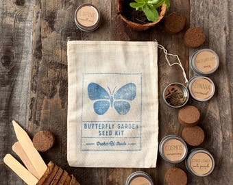 Butterfly Garden Seed Kit, Butterfly Garden, Seed Kit, Gift for Gardeners, Butterfly Garden Seeds, Garden Gift Set, Wildflower Seeds