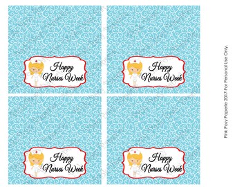 Printable Happy Nurses Week Bag Toppers - Instant Download