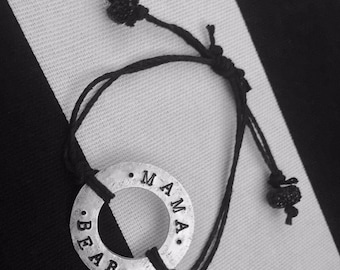 Mama Bear Washer Bracelet
