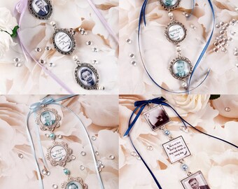 Custom Bouquet charm, Wedding Bouquet charm, Personalised bouquet charm, Double bouquet charm, Triple Bouquet Charm, Memorial Photo Charm.