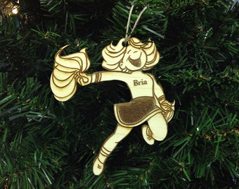 Cheerleader 1 Personalized Christmas Ornament