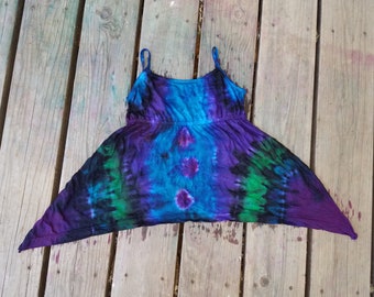 Little girl's tie dyed tank top or baby girl's dress