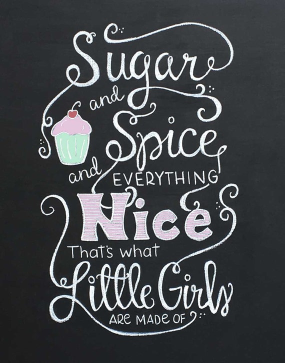 Items similar to Sugar and Spice chalkboard mint on Etsy