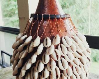 Vintage African Calabash Sekere