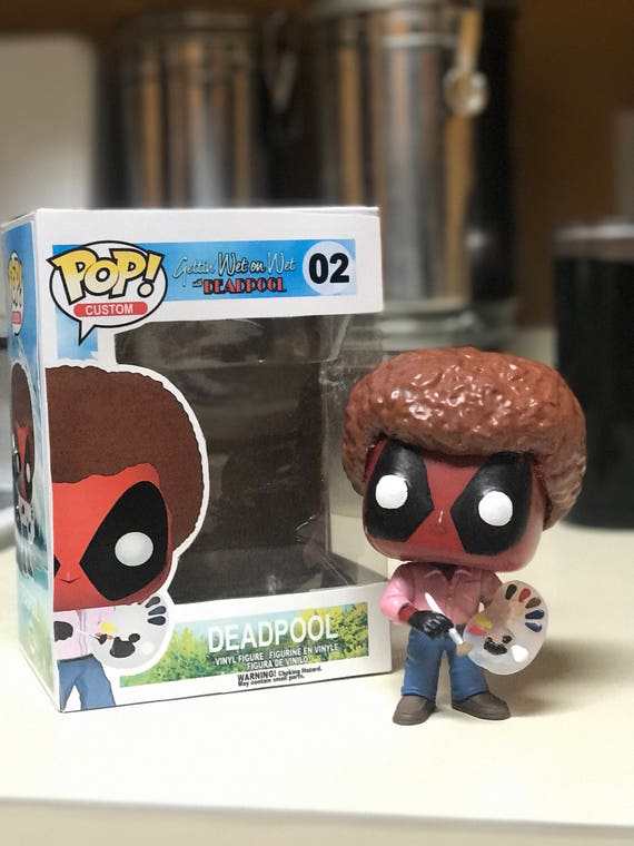 deadpool funko pop bob ross
