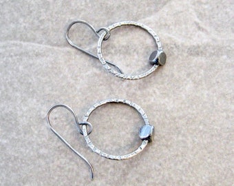 modern silver earrings, minimalist metalwork silver rings, fine and sterling silver earrings