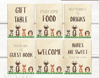 Animal baby shower | Etsy