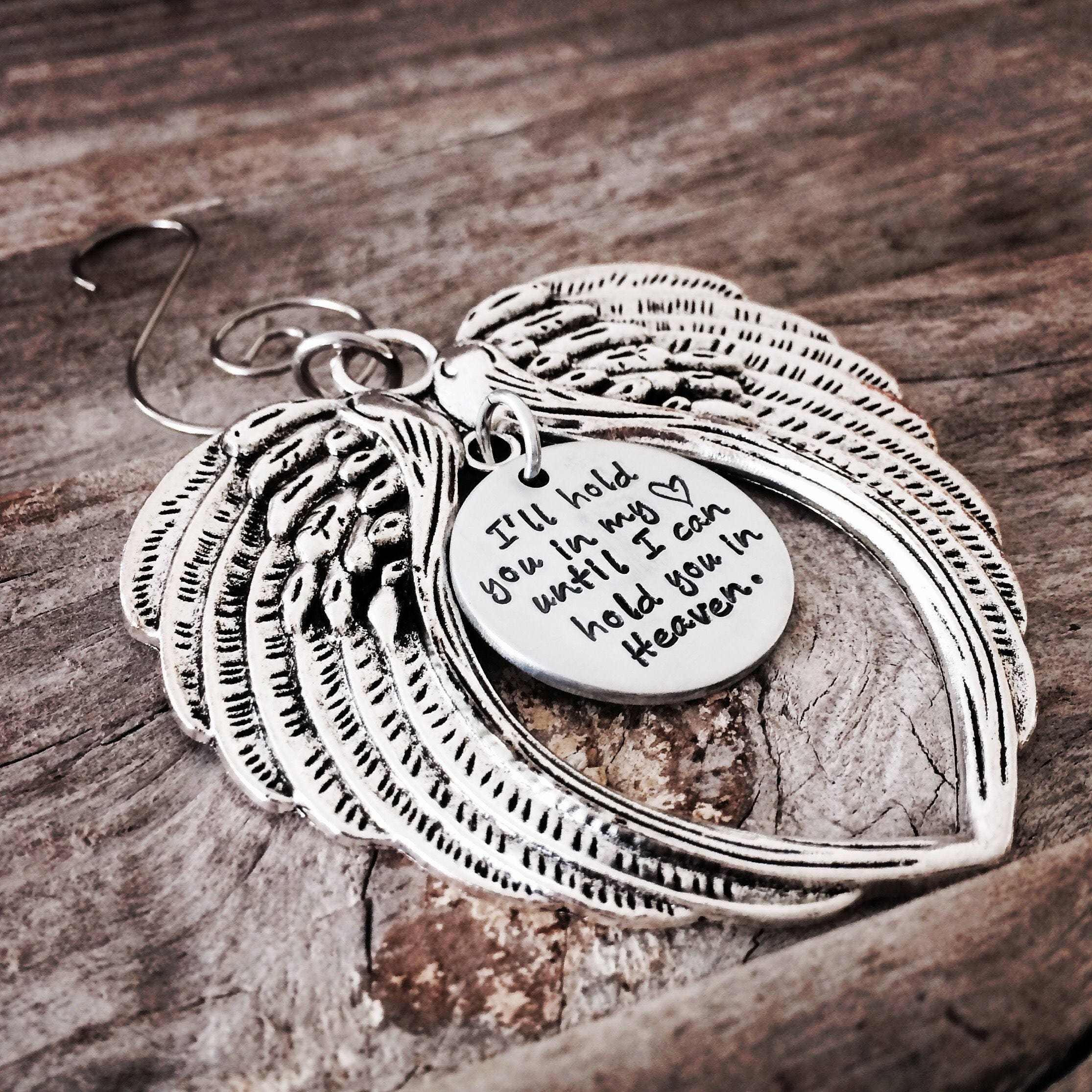 Angel wing ornament Memorial Ornament Personalized angel