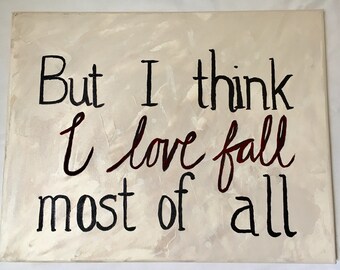Fall Quote Black and White