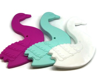 Swan BPA free silicone teething ring