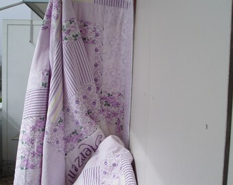 Fabric remnants lilac... for patchwork
