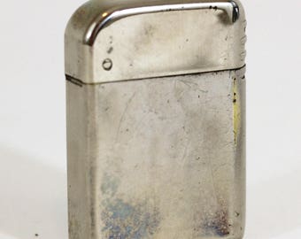 Vintage Cigarette Lighter | Bowers #10 | Vintage 40's Lighter Flip Top Silver Tone | Sparks Needs Lighter Fluid