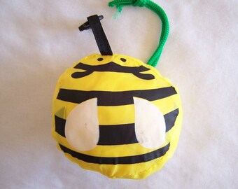 Bag foldable, waterproof, bee motif