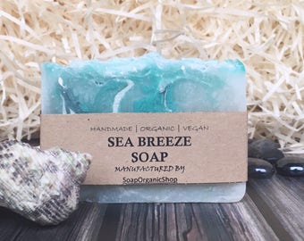 Sea soap Handcrafted Soap Natural Blue Beach soap Artisan soap Homemade soap Cheap Gift Inexpensive Olive oil soap Vegan soap