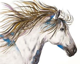 White Horse 8x10 Giclee Print