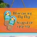 Blew Out My Flip Flop, Stepped on a Pop Top Sign - 8" x 5.5" - Tiki Kev