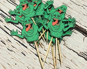 Slime Labels and Cupcake Toppers inspired by Ghostbusters
