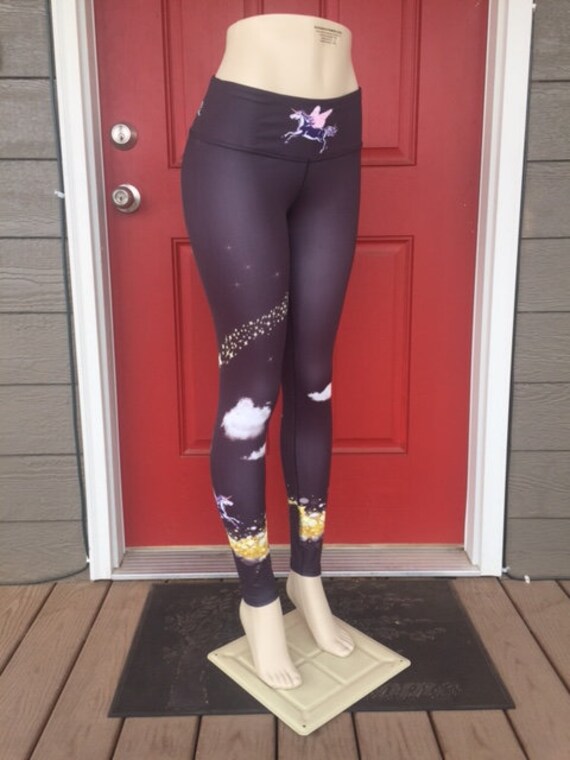 Unicorn Leggings ~ Across A Golden Rainbow of Stars