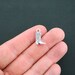 12 Cowboy Boot Charms Antique Silver Tone 2 Sided - SC4099