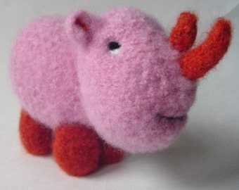 PATTERN PDF Crocheted and Felted Baby Rhino Amigurumi Pattern