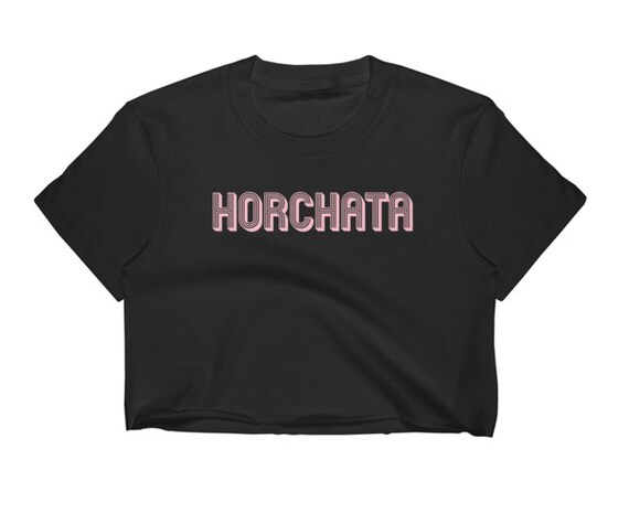 Horchata black crop top, cute crop top