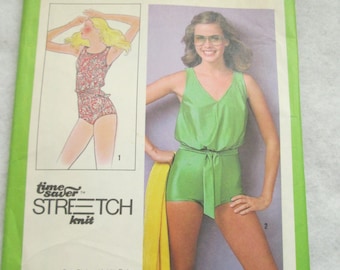 1978 Ladies Simplicity Pattern Swimsuit Size 10,12,14