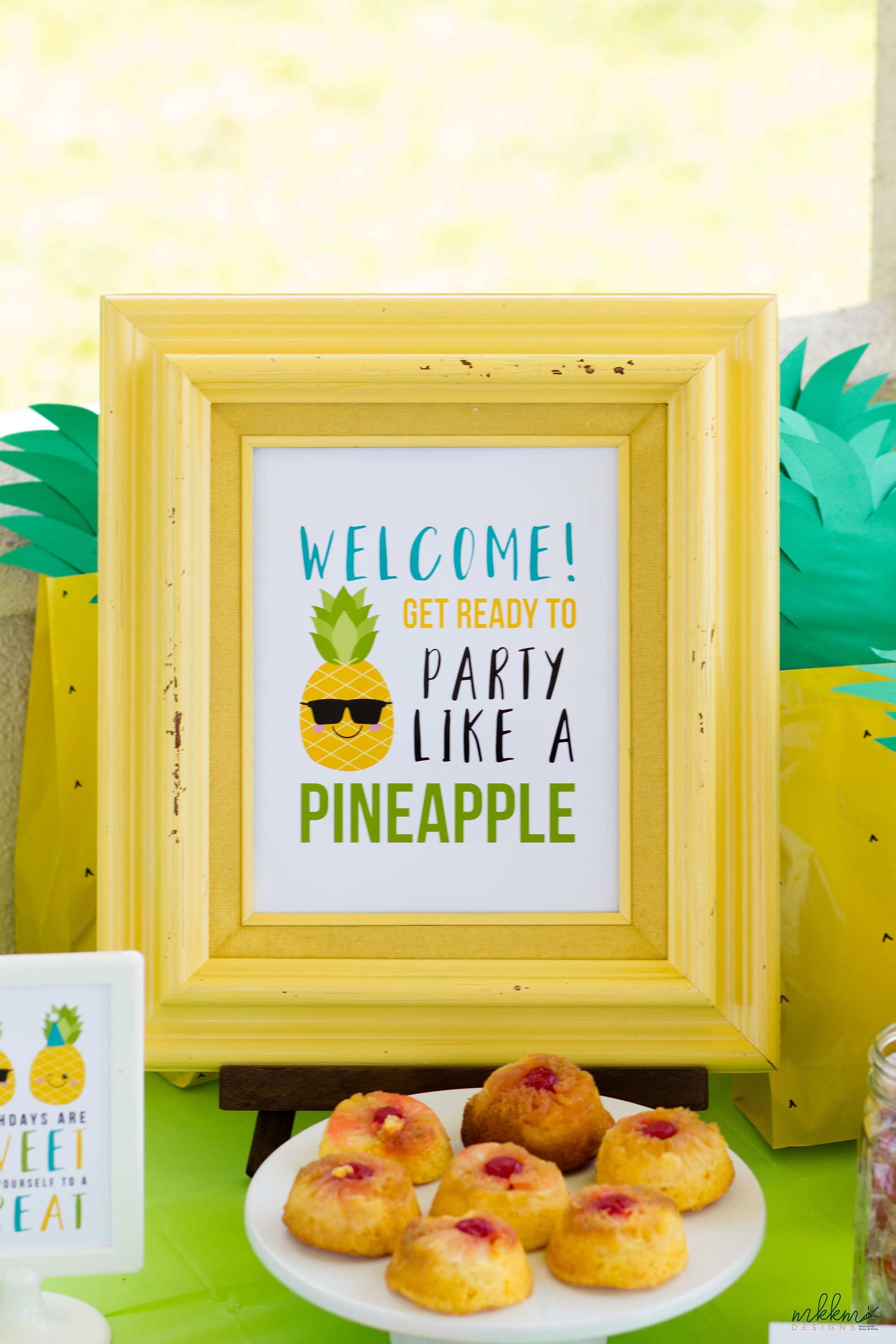 Pineapple Sign Pineapple Party Summer Party Decor