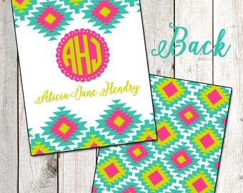 Binder Inserts Personalized Printable Binder Inserts Tribal Print Binder Insert Aztec Print Binder Insert