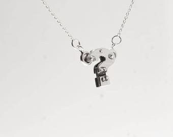 silver question mark necklace