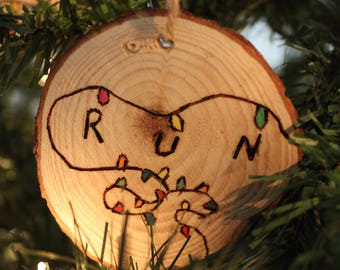 Stranger Things "RUN" ornament