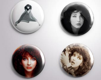 4 KATE BUSH pins / buttons / magnets - Music - Different options