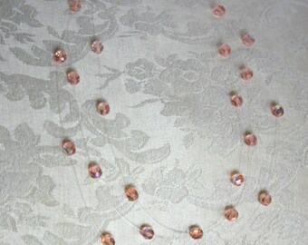 PINK ILLUSION - Illusion Necklace with fire polished Czech glass