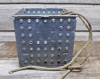 Industrial Vintage Wire Locker Basket
