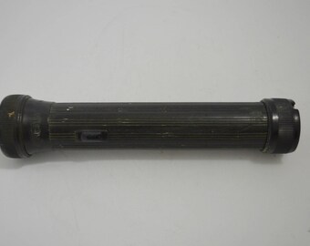 Black Eveready Flashlight with Ring Circa Late 1930's to Early 1940's