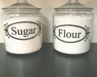 Flour, Sugar vinyl deccals