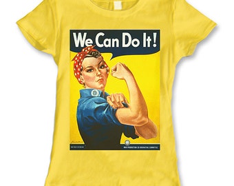 Rosie the Riveter We Can Do It Ladies T-Shirt