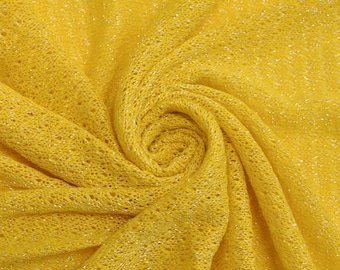 Bright and bold yellow sweater knit fabric Bold Yellow Sweater Knit Fabric by the yard - Style 6161