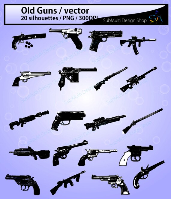 Download old guns / old gun silhouette / old gun clipart / nerf ...