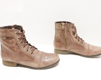 Steve Madden ankle lace up Boots Size 9.5