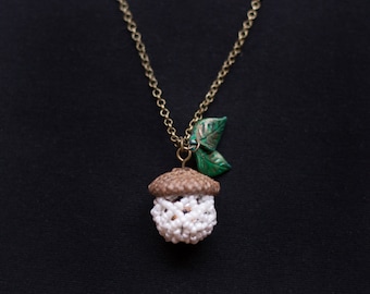 Acorn Necklace- Real Acorn Cap Necklace- Forest Fairy Necklace- Acorn Jewelry- Woodland Fairy Necklace- Fairy Jewelry- Acorn Pendant