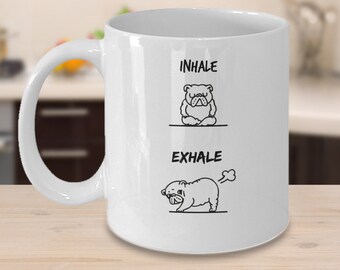 Funny Yoga Dog Mug For Women | Funny Pug Mug | Funny Dog Mug | Funny Mug Gift | Gift For Friend | Funny Dog Mug | Funny Gift Idea |