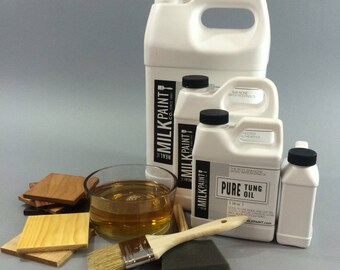 Pure Tung Oil, Cup (8 fl. oz.), Wood Finish by the Real Milk Paint Company