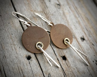 Sterling Silver Handmade Earrings By Joy Kruse Wild Prairie Silver 'Prairie Sticks'
