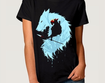 Princess Mononoke Art T-shirt, Studio Ghibli Tee, All Sizes