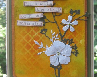 Mixed Media Greeting Card