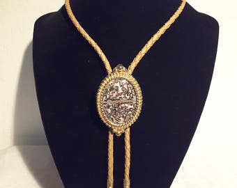 Southwestern Polished Stone Bolo Tie
