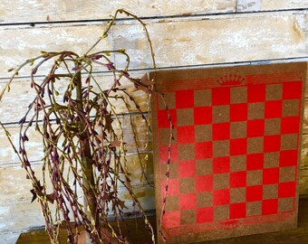 Vintage Retro Checker Board